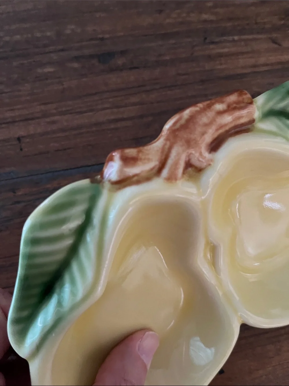 Vintage Belmar California Pottery USA Pear Shaped Divided Serving DIY